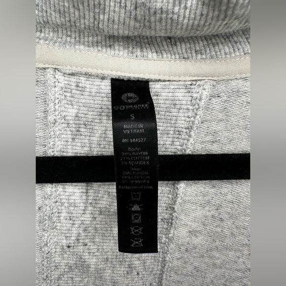 Women’s 90 Degree By Reflex 3/4 Sleeve Gray Cardigan Sweater Business Casual Sm - Picture 2 of 4